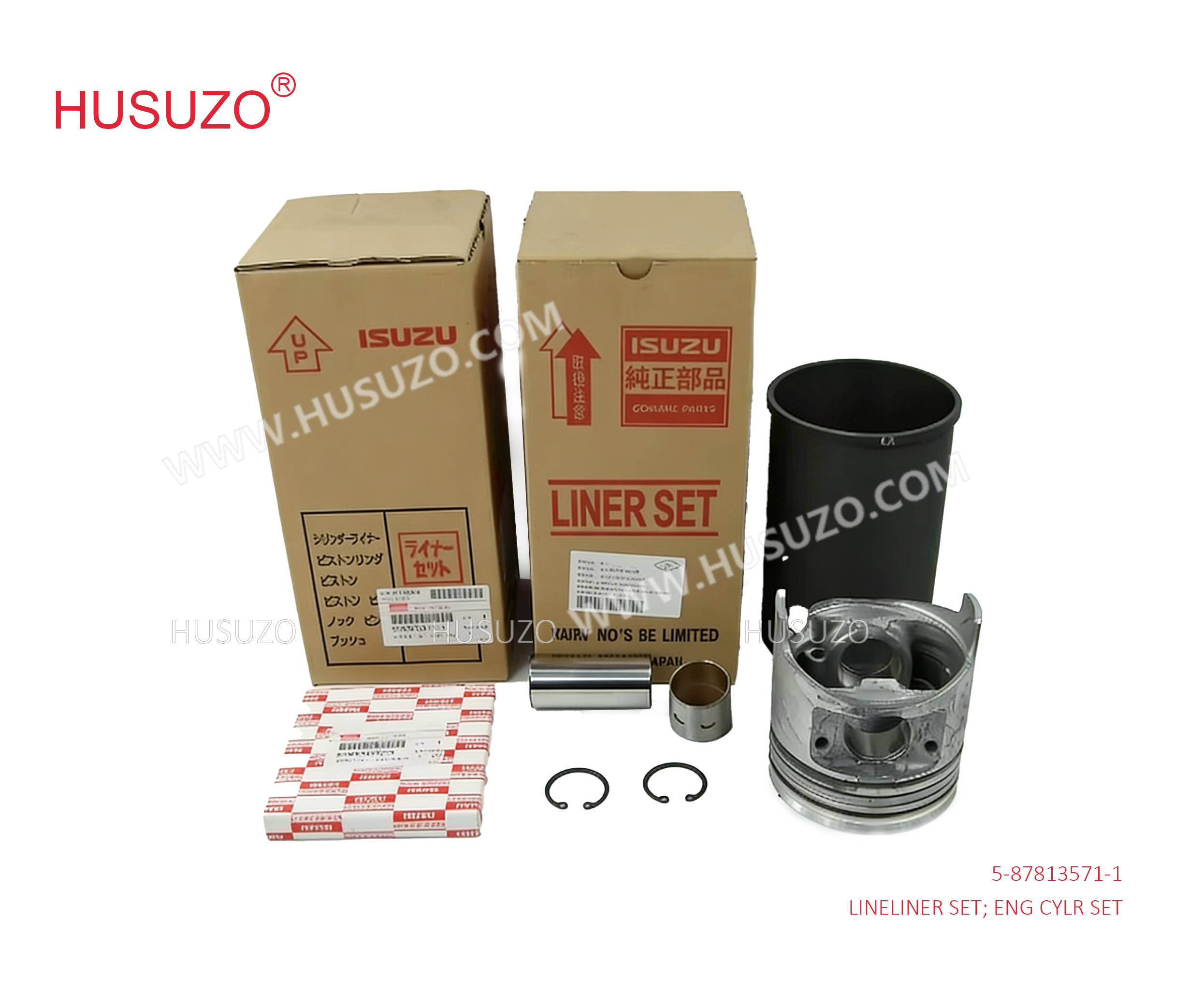 5-87813571-1 Nqr71 4HG1 Liner Set 5878135711 By Isuzu Genuine OEM Parts