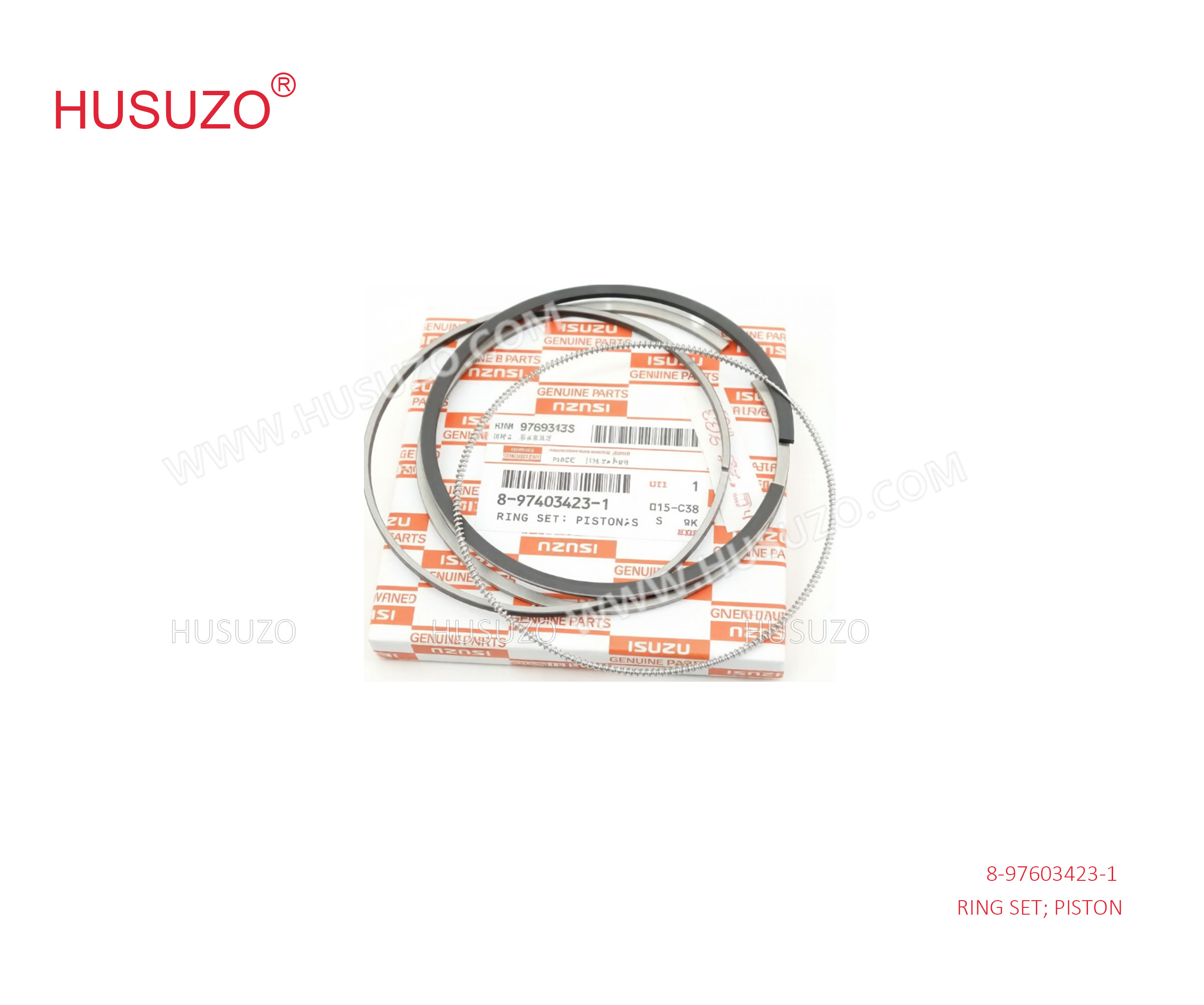 Isuzu FVR Parts 8980401250 8-98040125-0 Standard Piston Ring Set For ISUZU 4HK1 ELF
