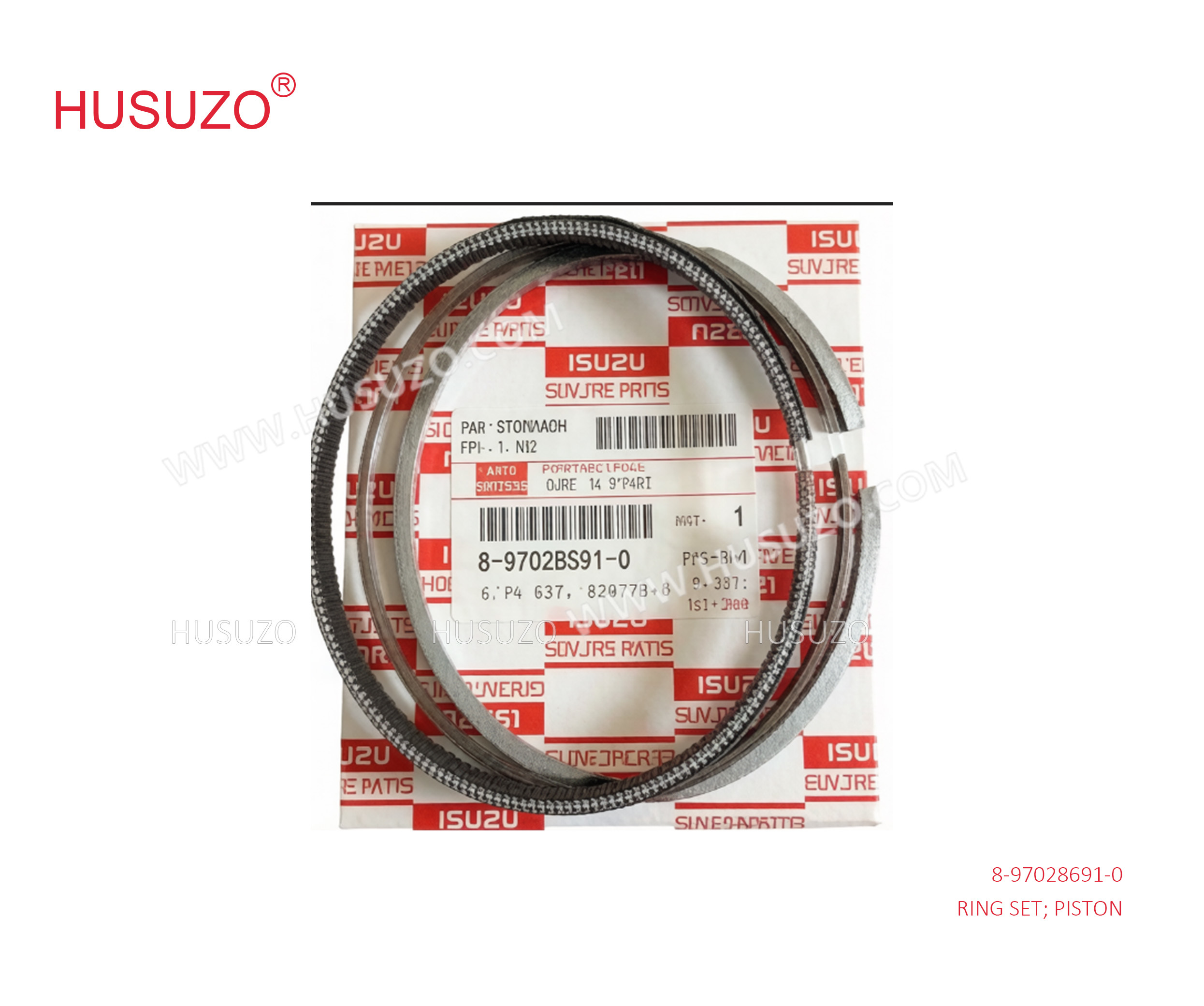 8-97028691-0 Isuzu Liner Set Piston Ring For Npr66 Nqr66 4HF1 8970286910