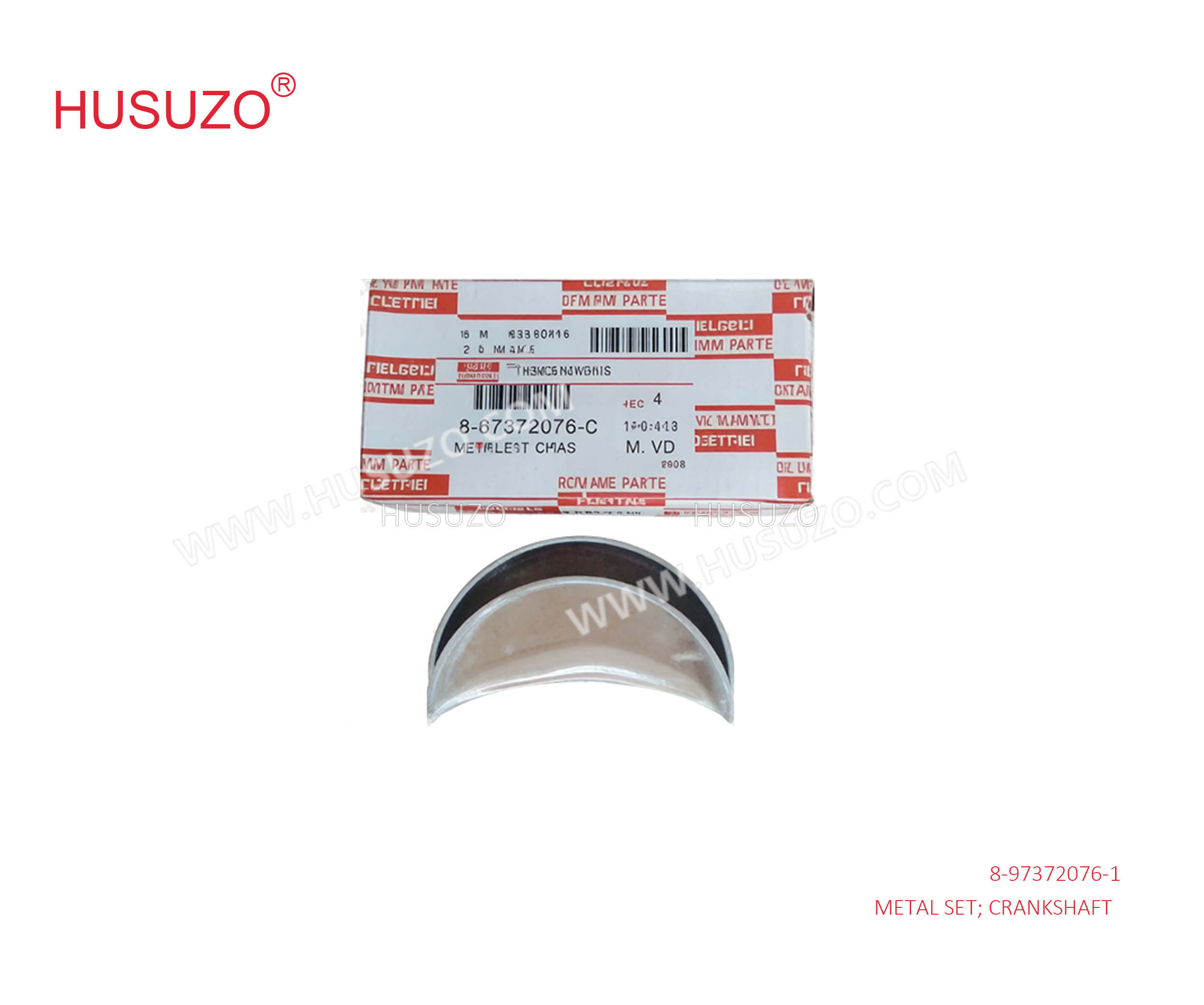 8-97372076-1 Standard Crankshaft Metal Set 8973720761 For ISUZU ELF 6HK1 4HK1