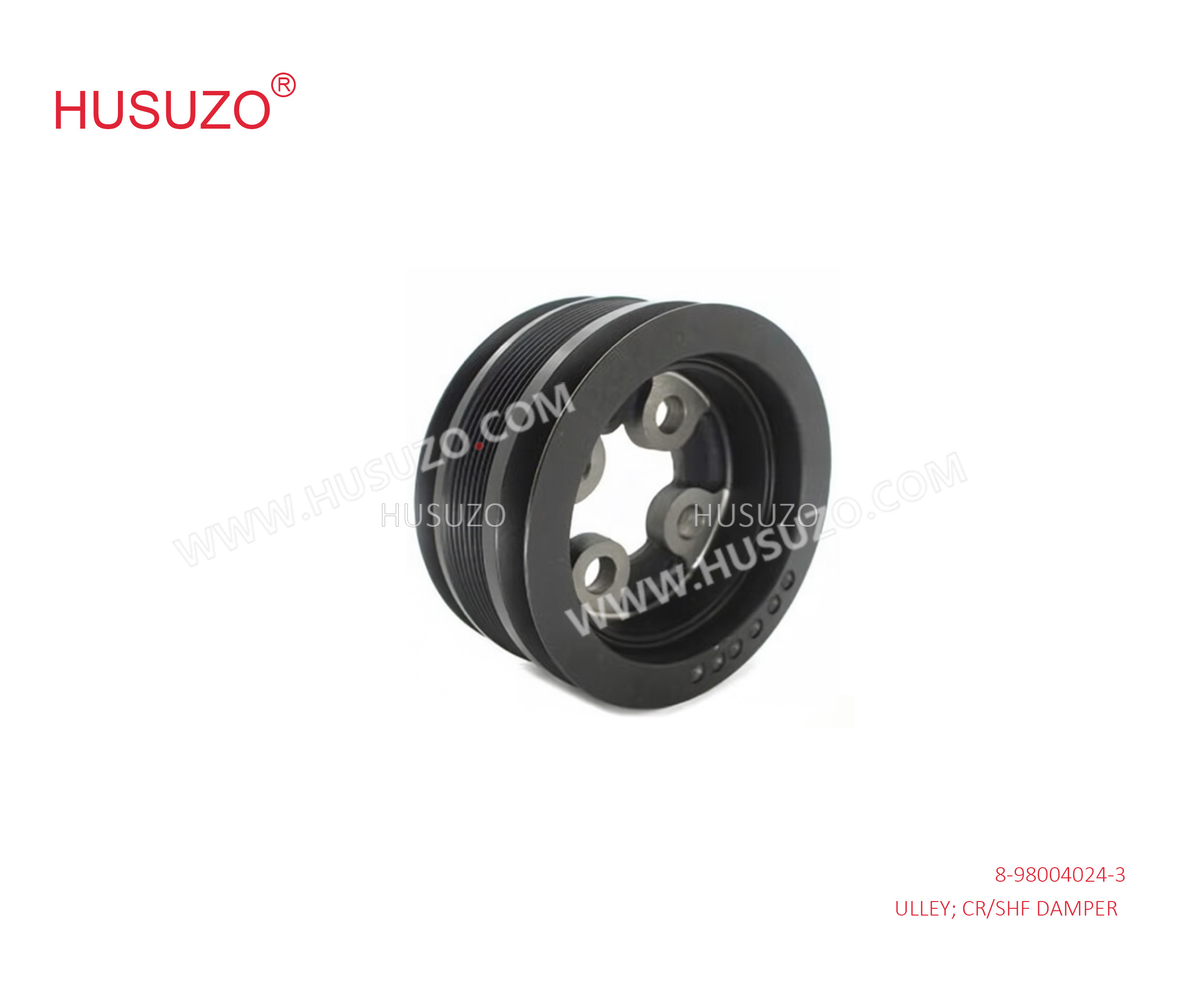 8-98004024-3 8980040243 Isuzu Truck Parts Crankshaft Damper Pulley For ISUZU  NPR75 700P 4HK1