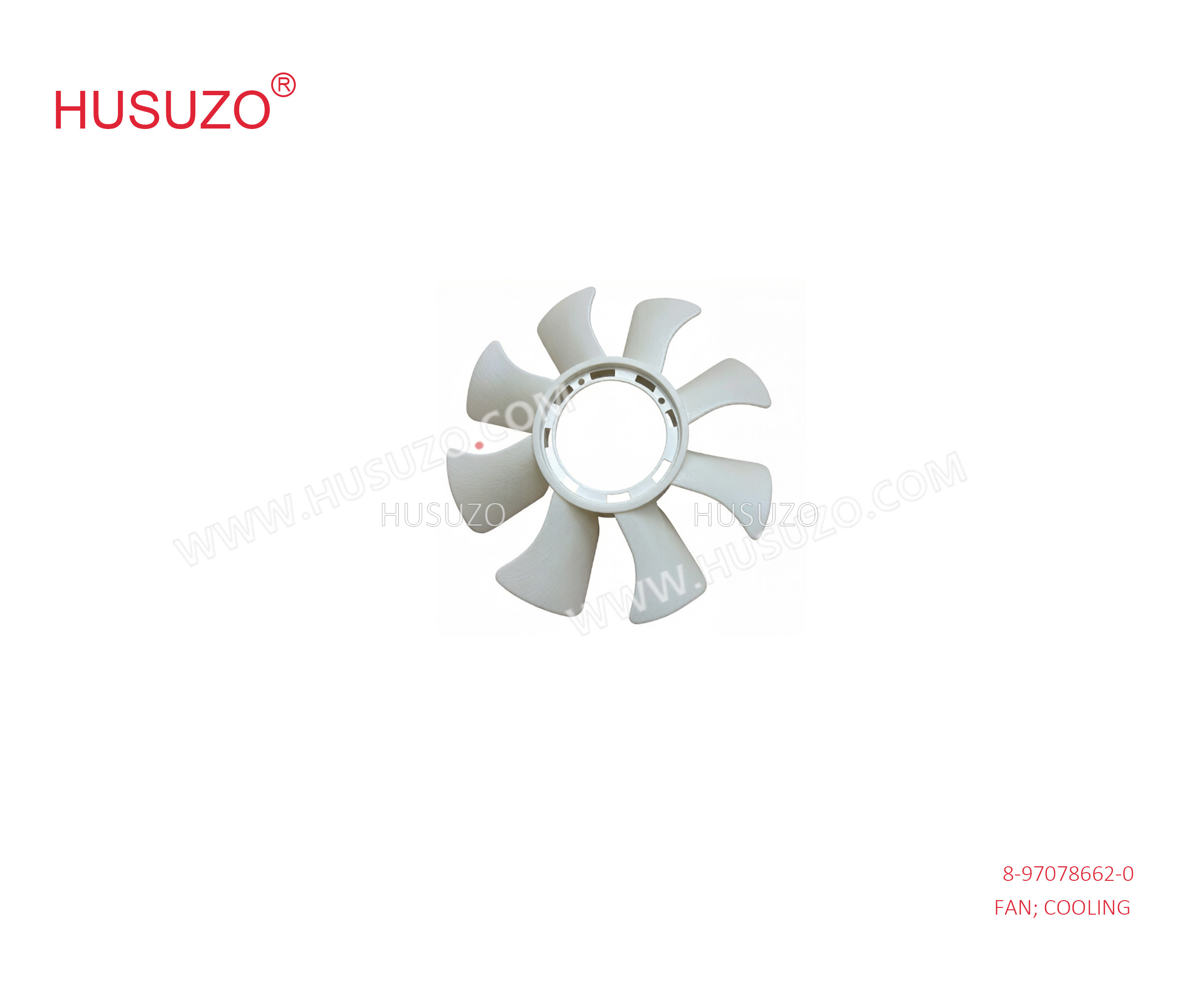 8970786620  Cooling Fan For ISUZU 4HF1 8-97078662-0