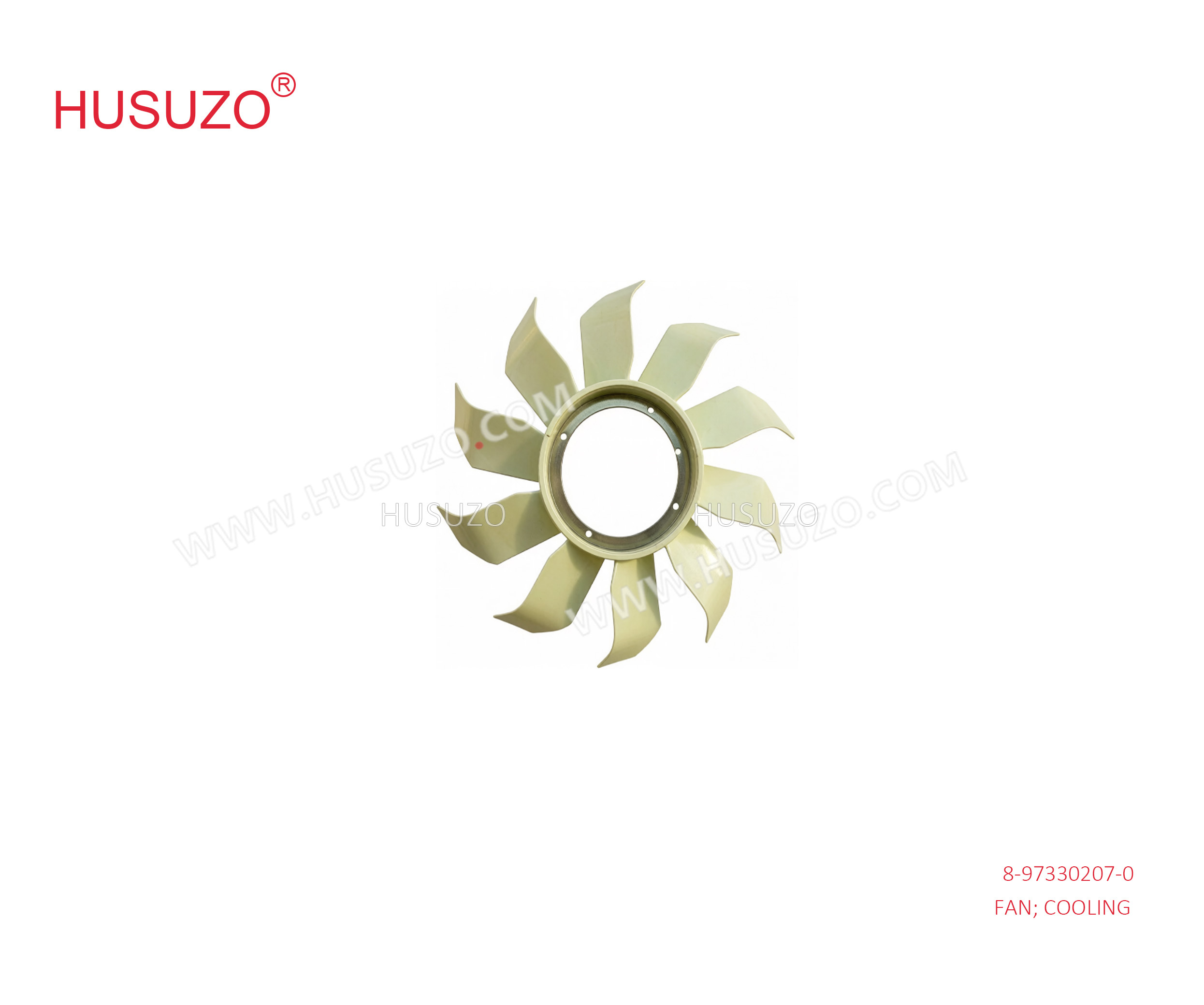 ISUZU 4JJ1T NLR85 8-97330207-0  8973302070  Cooling Fan