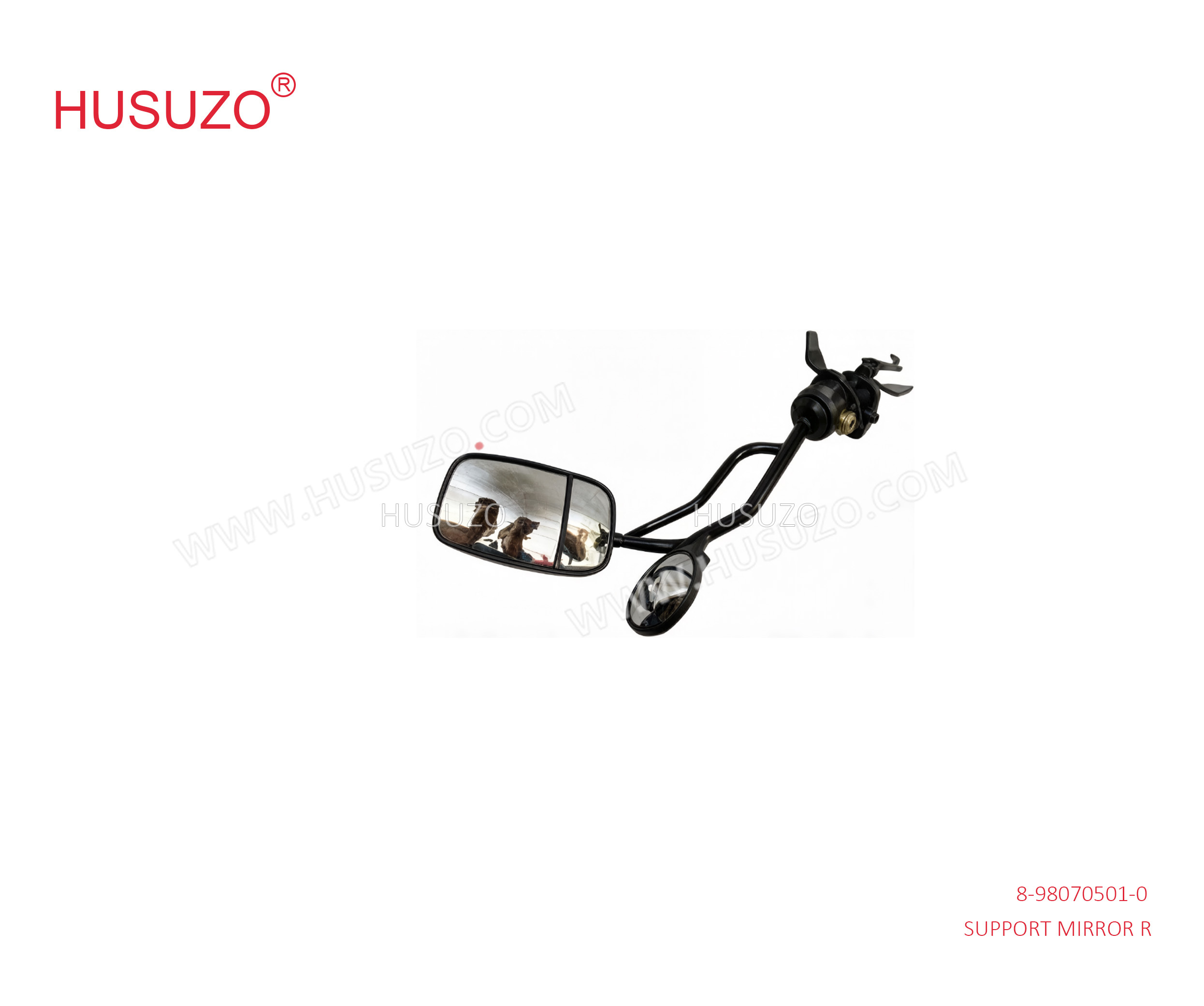 8-98070501-0 Rear Mirror Assembly With Bracket For ISUZU NQR NPR 700P 8980705010