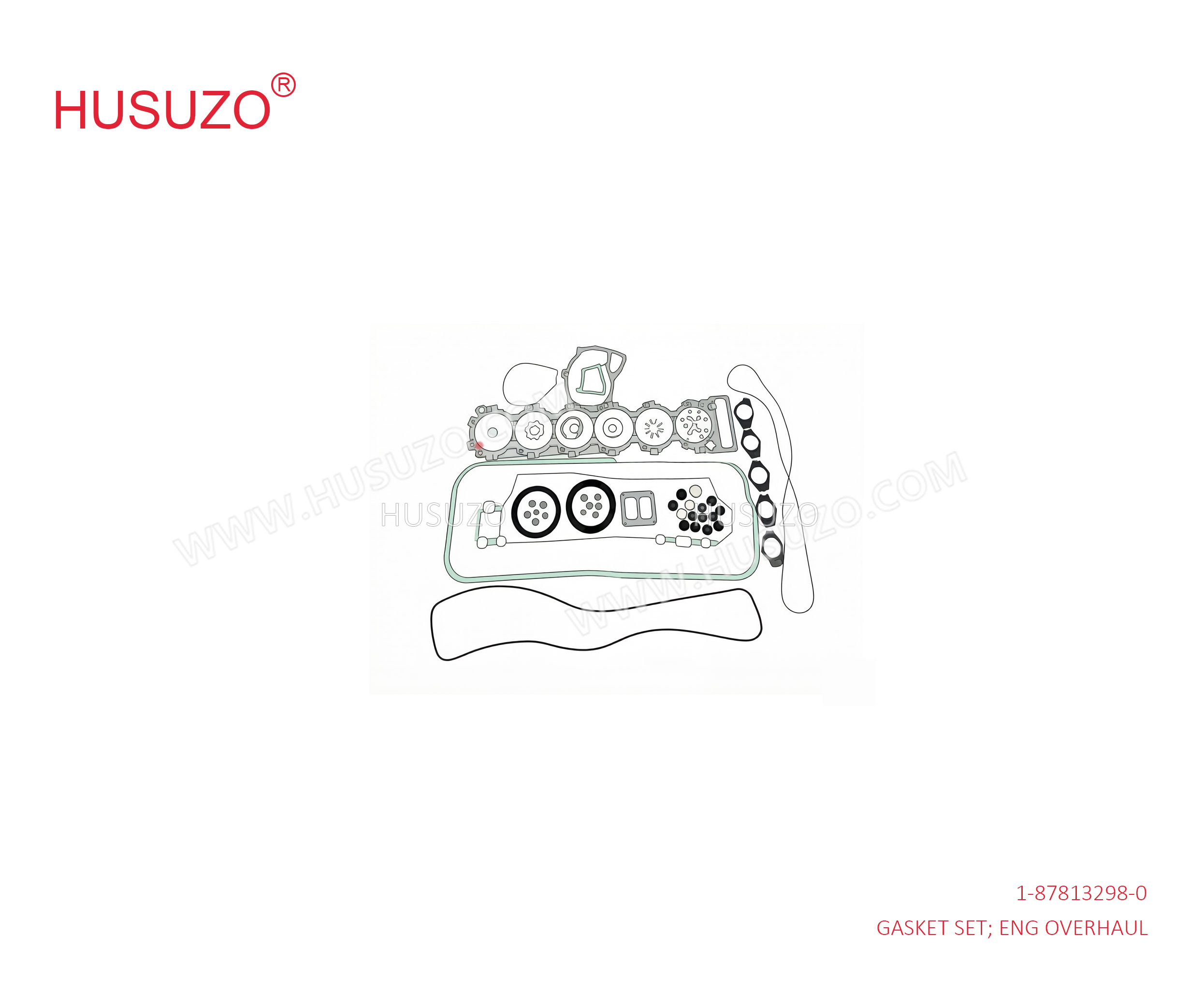 1-87813298-0 1-87810706-0 1878132980 1878107060 Engine Overhaul Gasket Set For ISUZU 6SD1