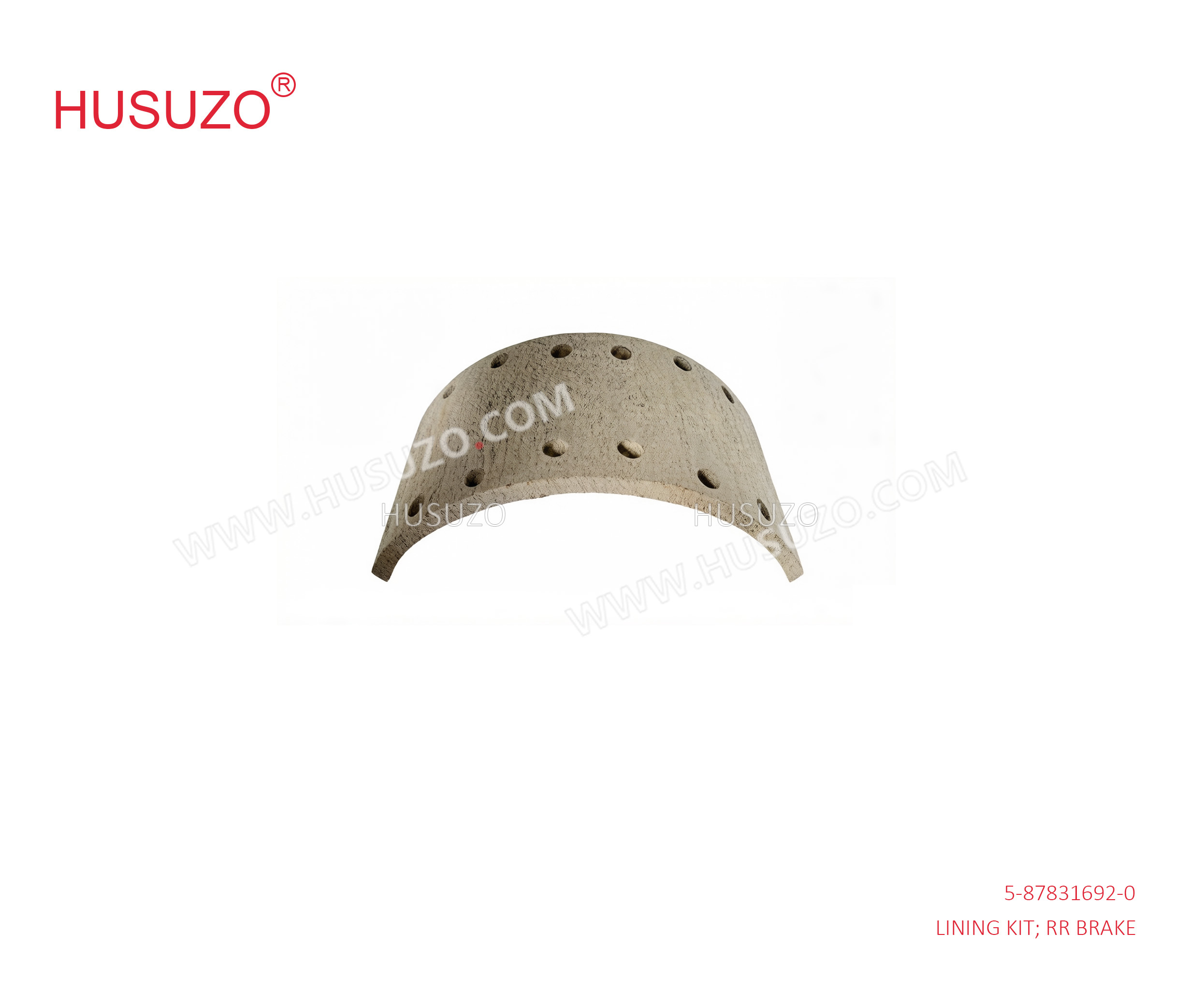 ISUZU NQR 4HK1 4HG1 Rear Brake Lining Kit 5-87831692-0 5878316920