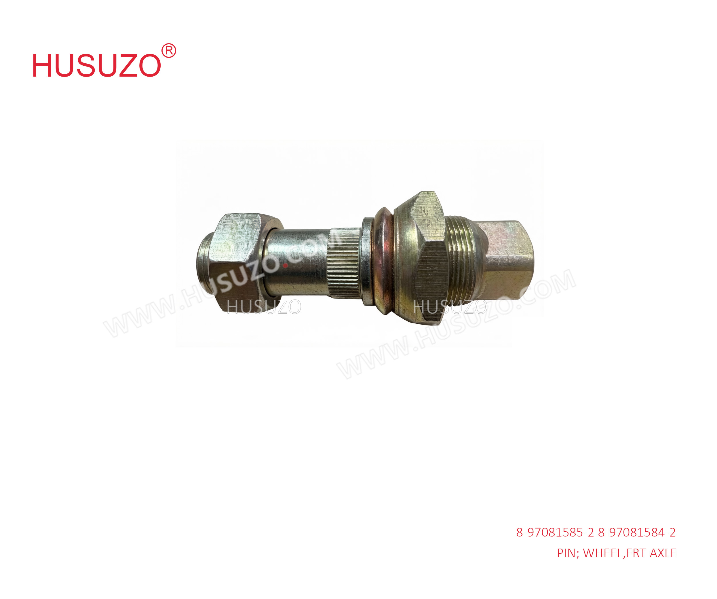 Polished Truck Chassis Parts NQR NPR 4HK1 Rear Wheel Pin 8970815852 8-97081585-2  8970815842  8-97081584-2