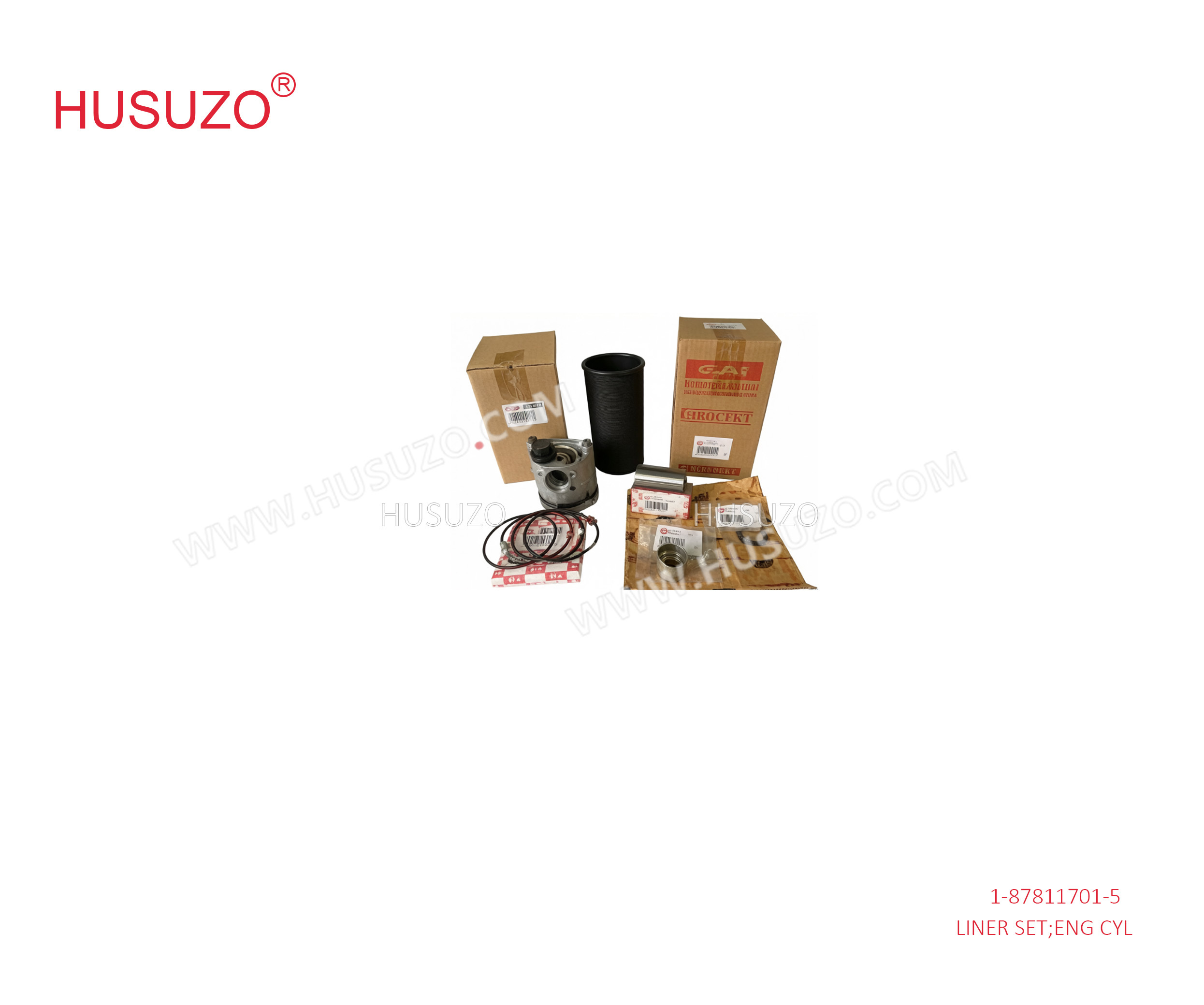 1-87811701-5 Metal Isuzu Engine Cylinder Liners Set For FVR32 6HE1 1878117015