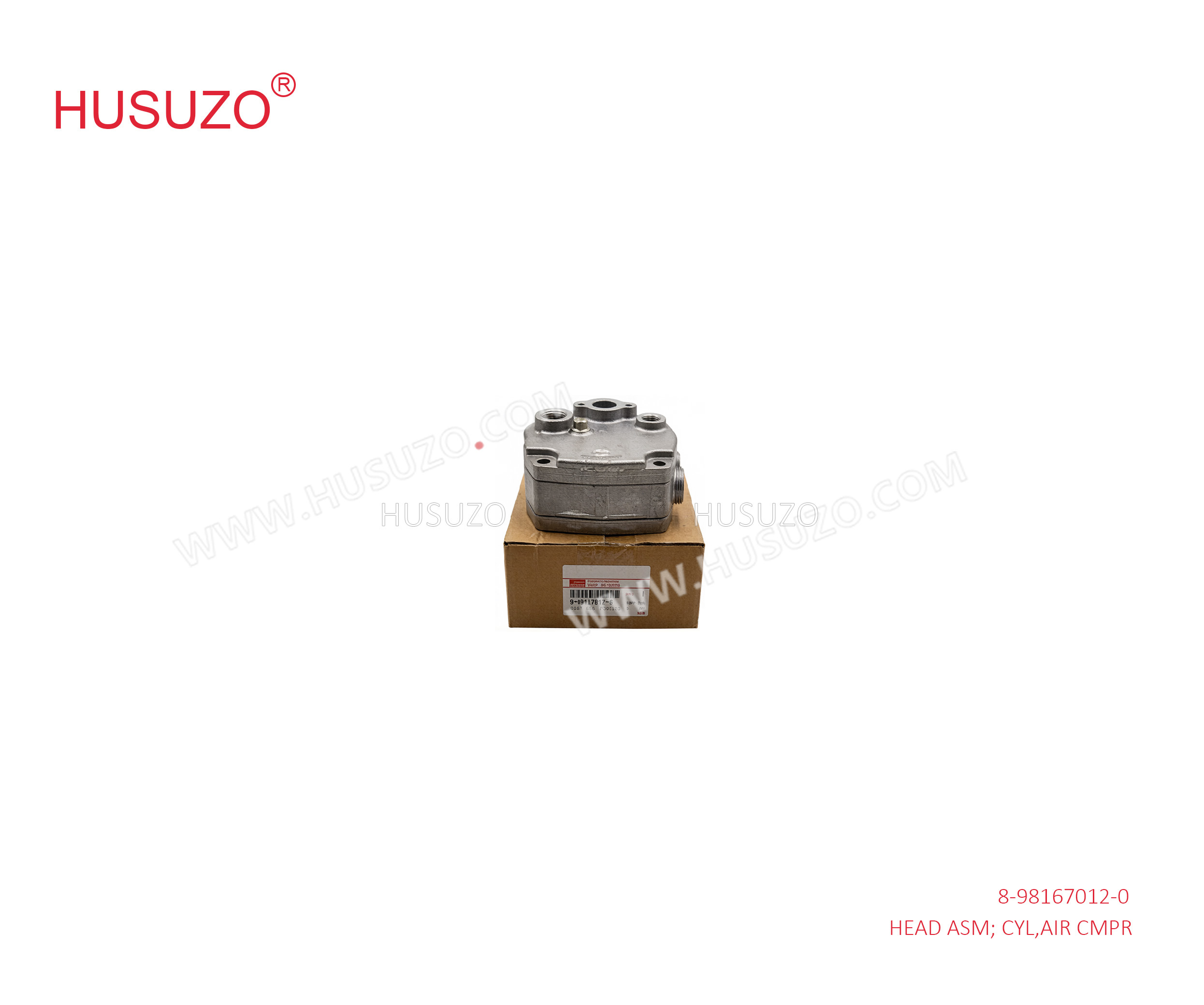 6HK1 FVR346 Isuzu Engine Parts 8-98167012-0 8981670120  Air Compressor Cylinder Head Assembly