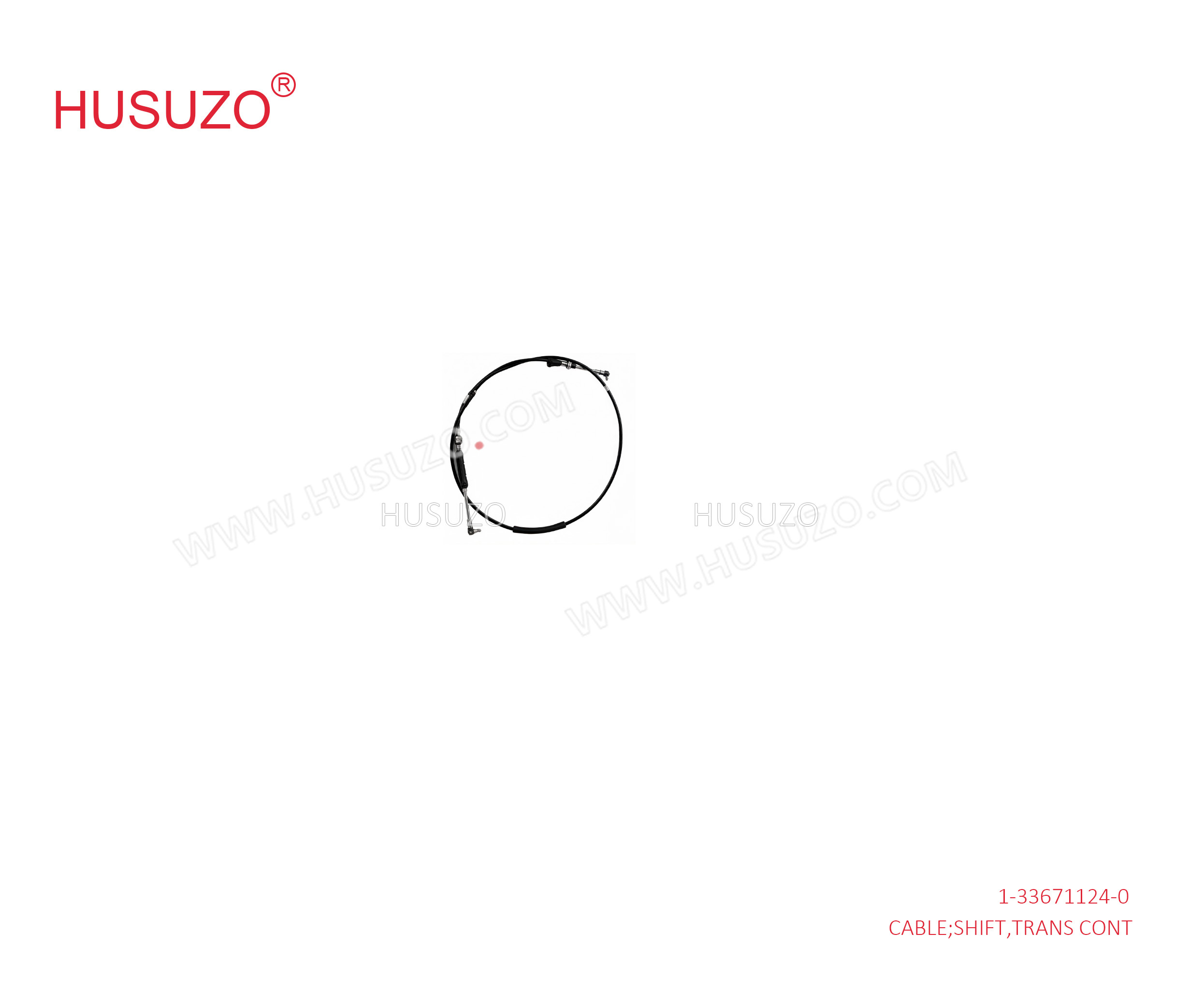ISUZU FSR33 MBJ6T Transmission Control Shift Cable 1-33671124-0 1336711240