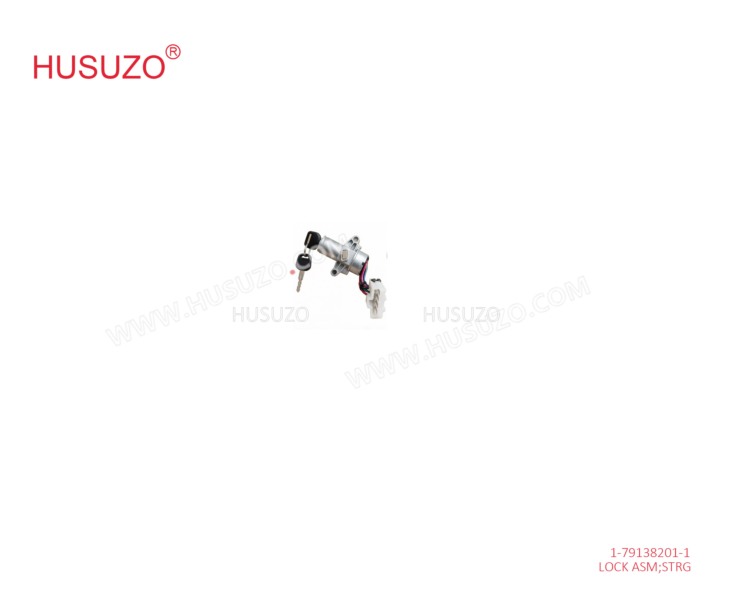Car Lock Cylinder Set For ISUZU CYZ51K 6WF1  1-79138201-1 1791382011