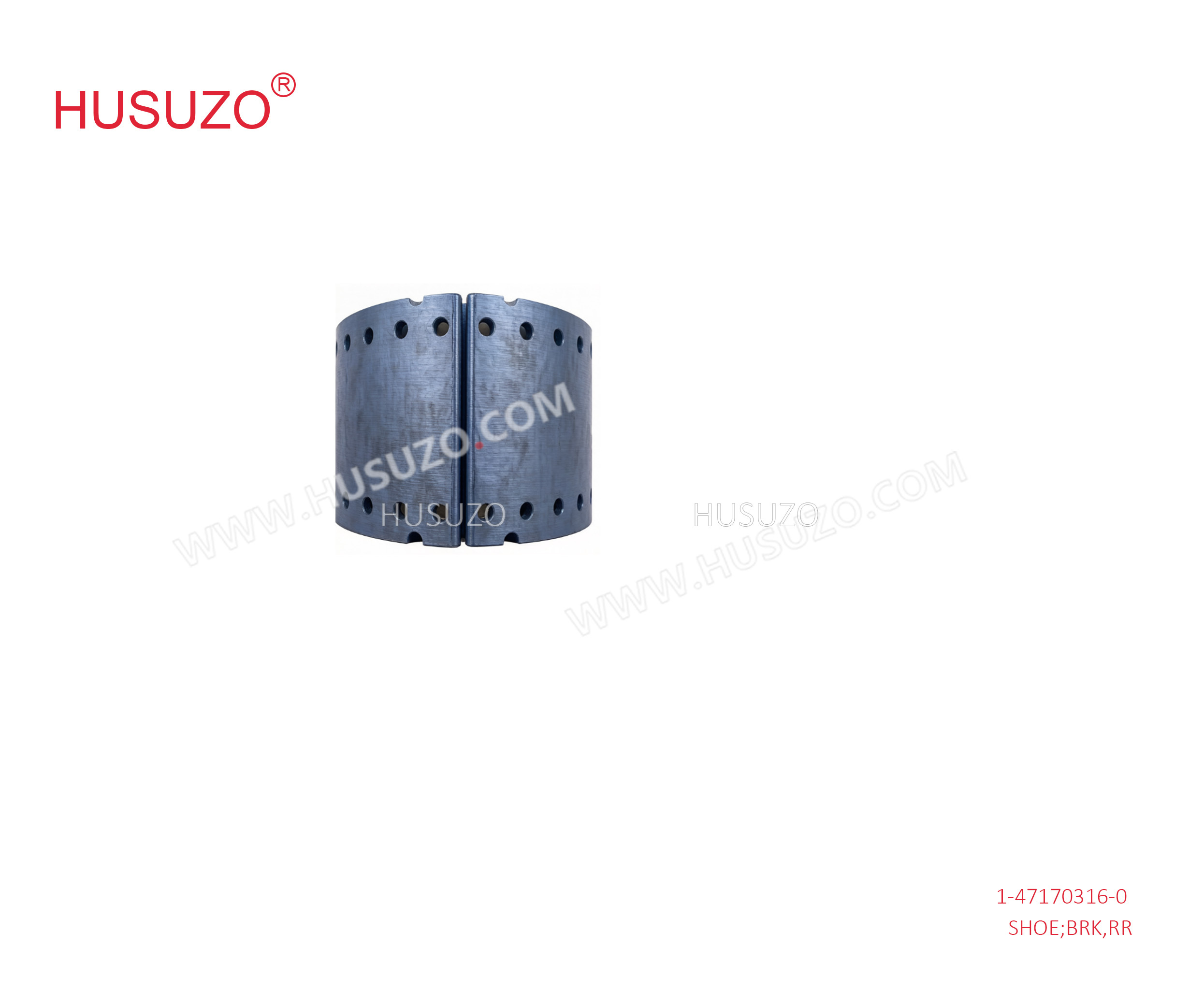 1-47170316-0 1-47170316-0 Front Brake Shoe  317/318/319  Suitable for ISUZU CXZ51K 6WF1