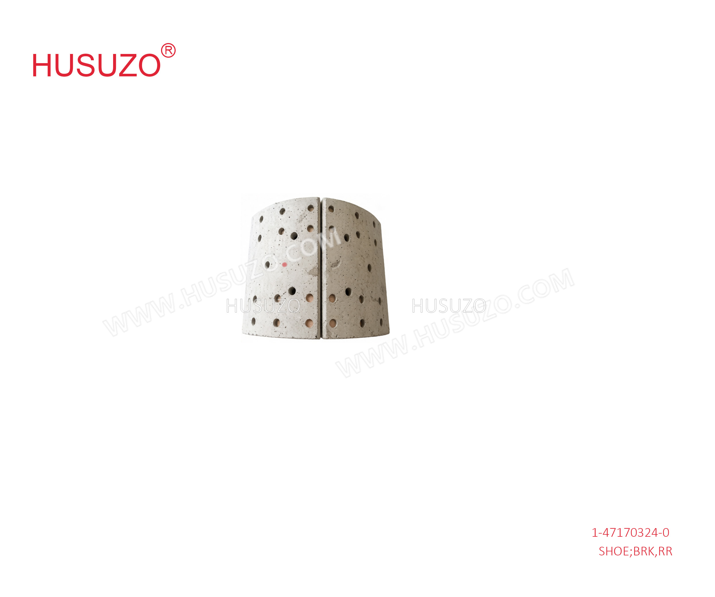 1-47170324-0/325/326/327 Isuzu Brake Parts CXZ51K 6WF1 Rear Brake Shoe Assembly 1471703240