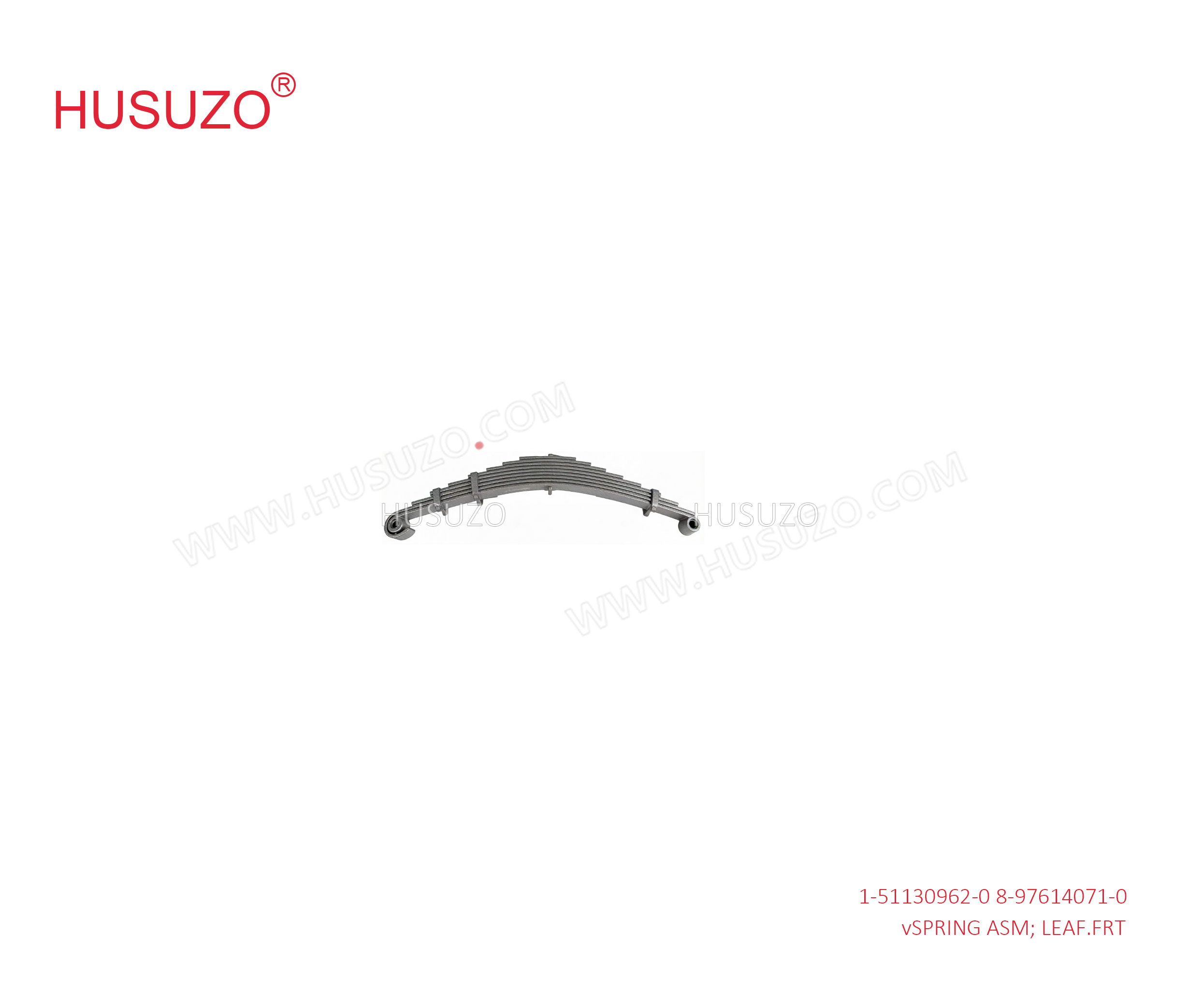 1-51130962-0  8-97614071-0  Front Leaf Apring Assembly suitable for ISUZU 6WF1 1511309620  8976140710