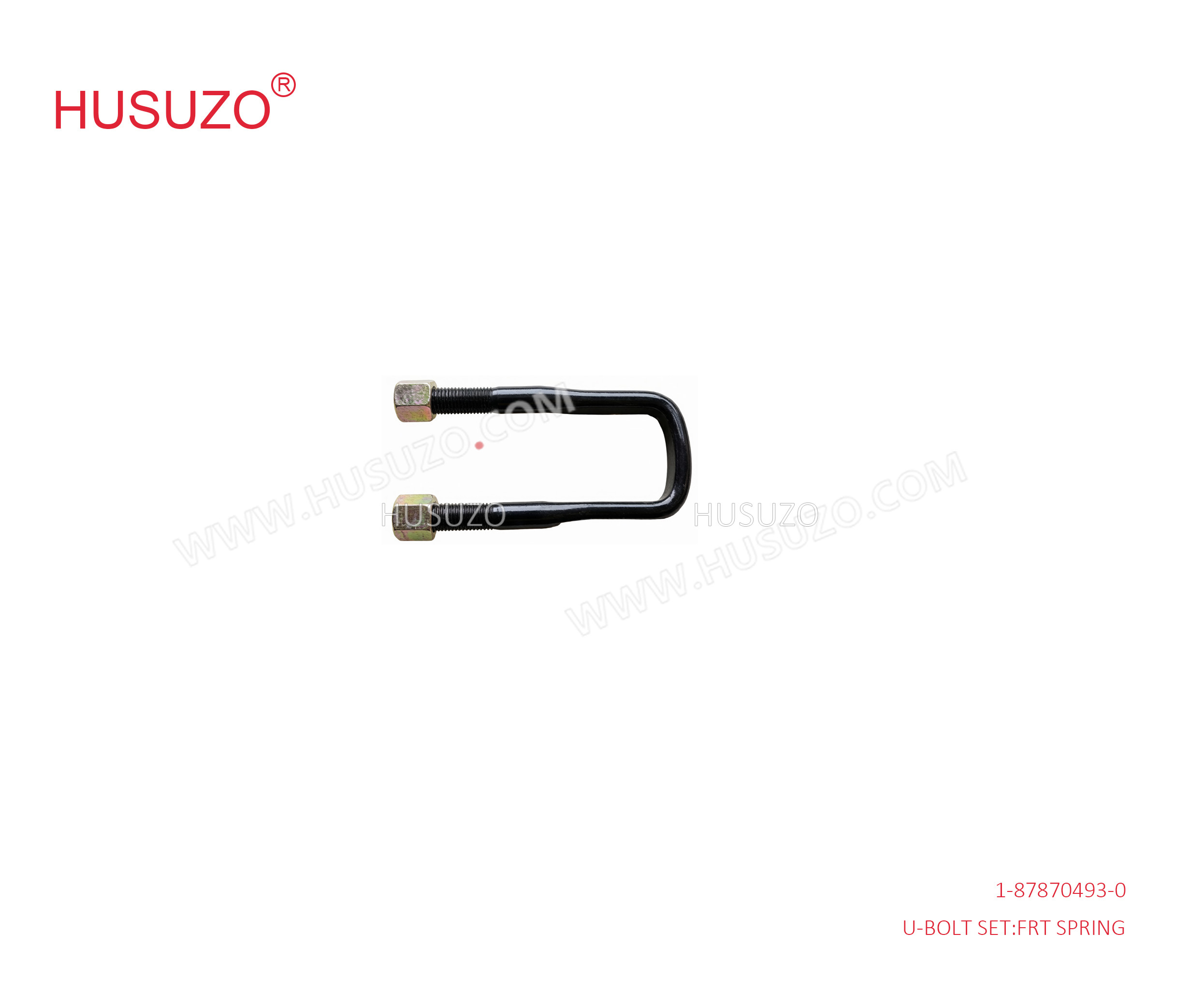 1-87870493-0 1878704930 Isuzu CXZ Parts Front Spring U - Bolt Set For CYZ52 6WG1