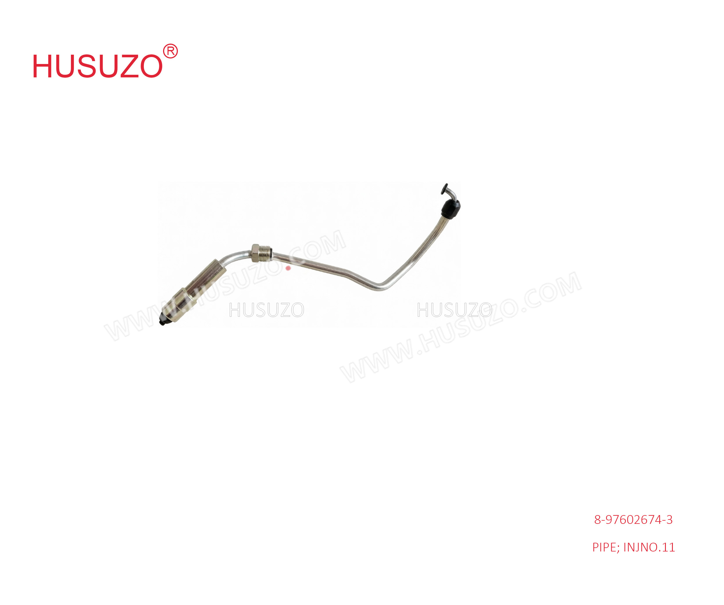 Isuzu Engine Parts No 1 Injector Pipe For Isuzu  6HK1 Engine 8-97602674-3 8976026743