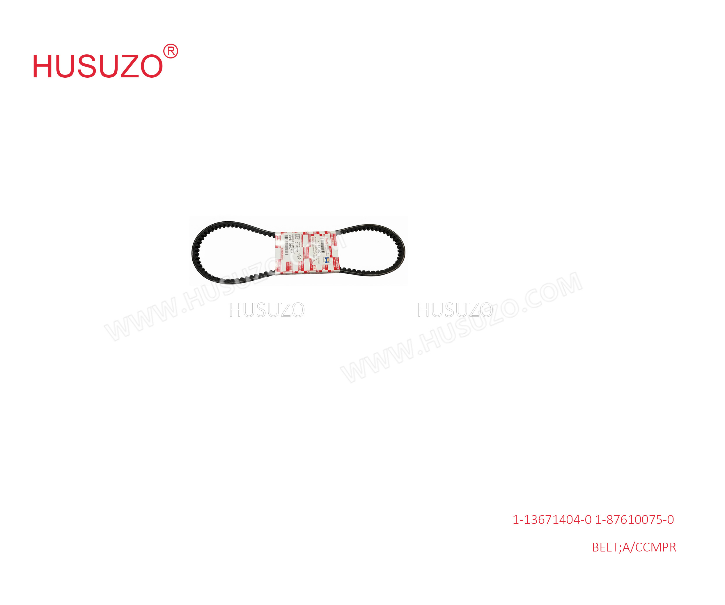 1-13671404-0 1-87610075-0 1136714040 1876100750 Isuzu Body Parts Air Cleaning Compressor Belt For ELF 700P 4HK1