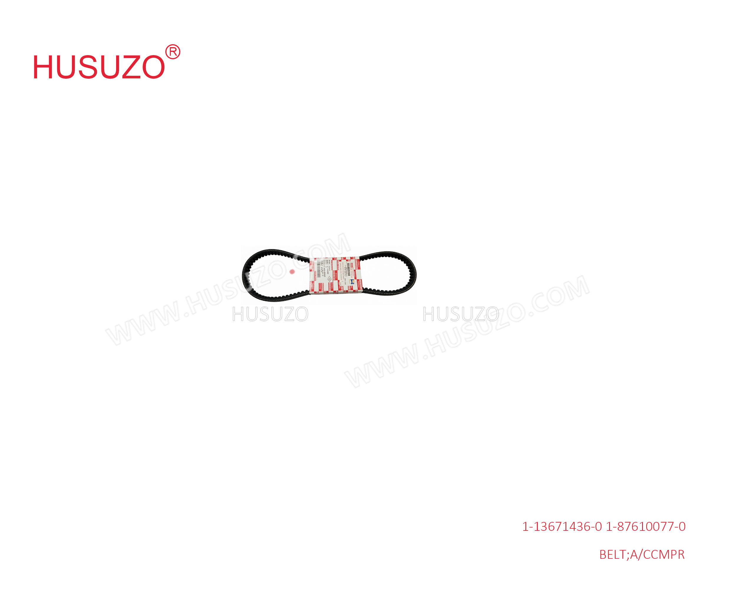1-13671436-0 1-87610077-0 1136714360 1876100770 A/C Compressor Belt For ISUZU CYZ CXZ6WF1