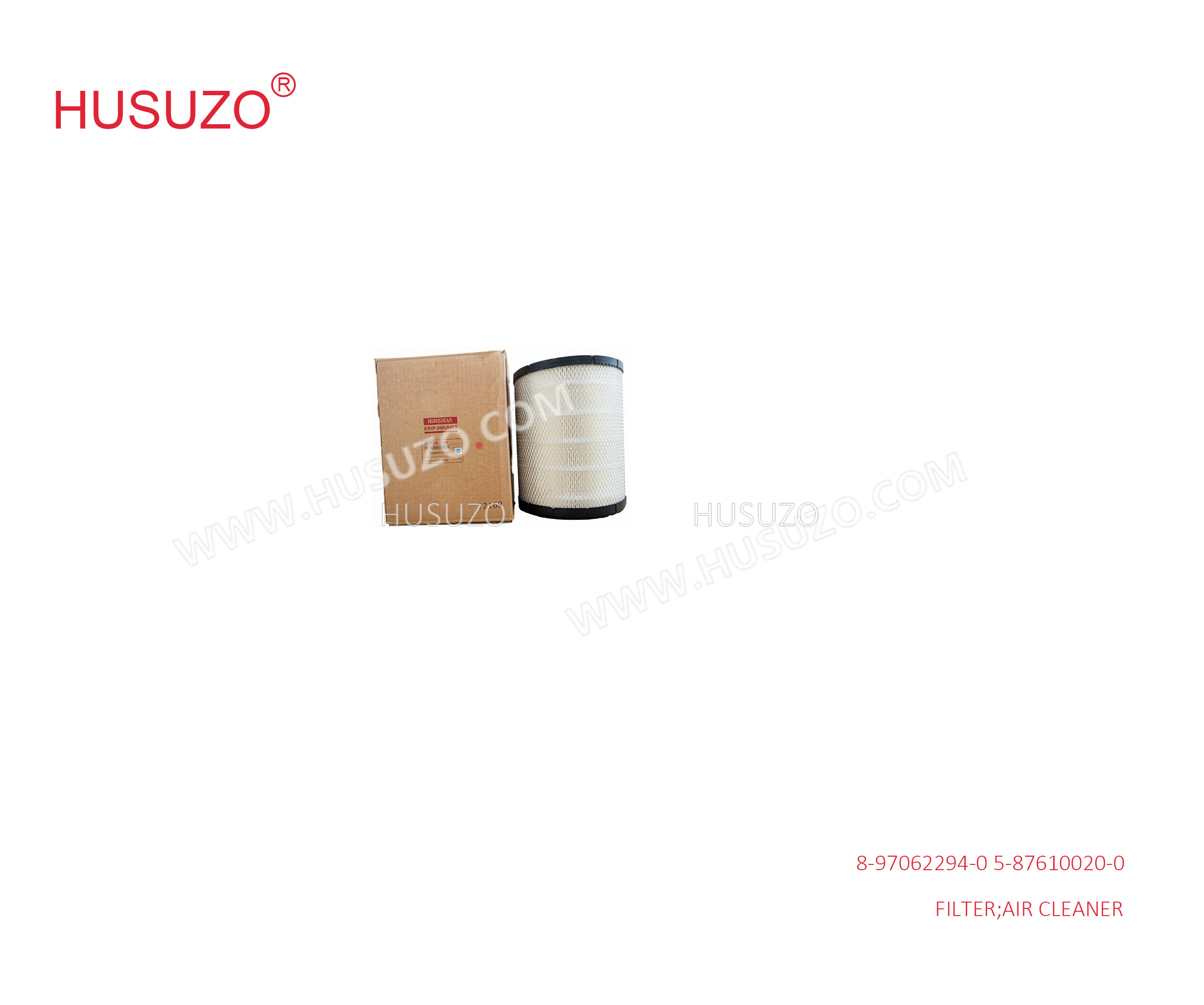 4HK1 4JJ1 Isuzu Engine Air Filters 8970622940 8-97062294-0 , Air Cleaner Filter 5-87610020-0 5876100200