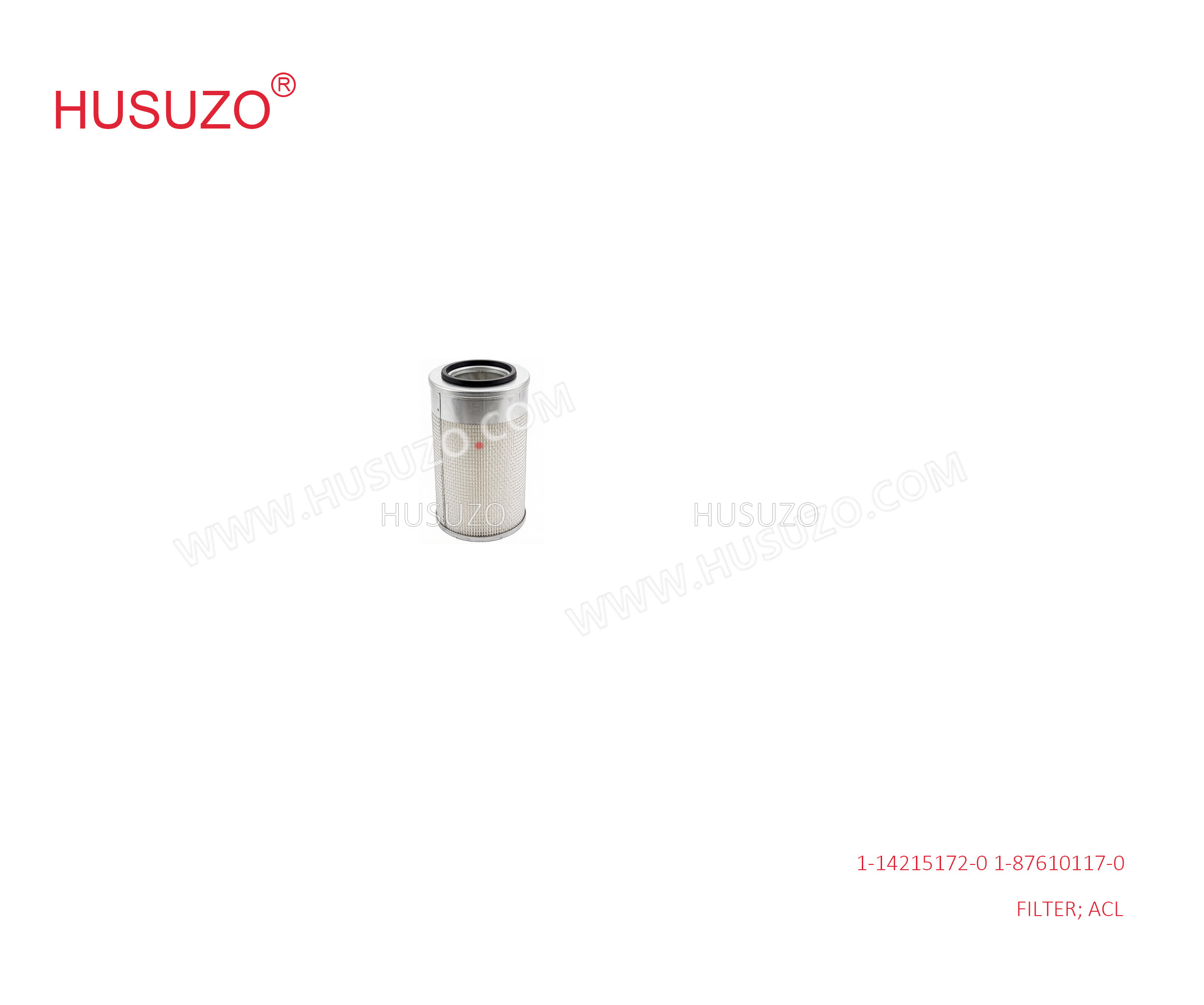FTR33 6HH1 Isuzu Replacement Parts Outer ACL Filter 1876101170 1142151720 1-87610117-0 1-14215172-0