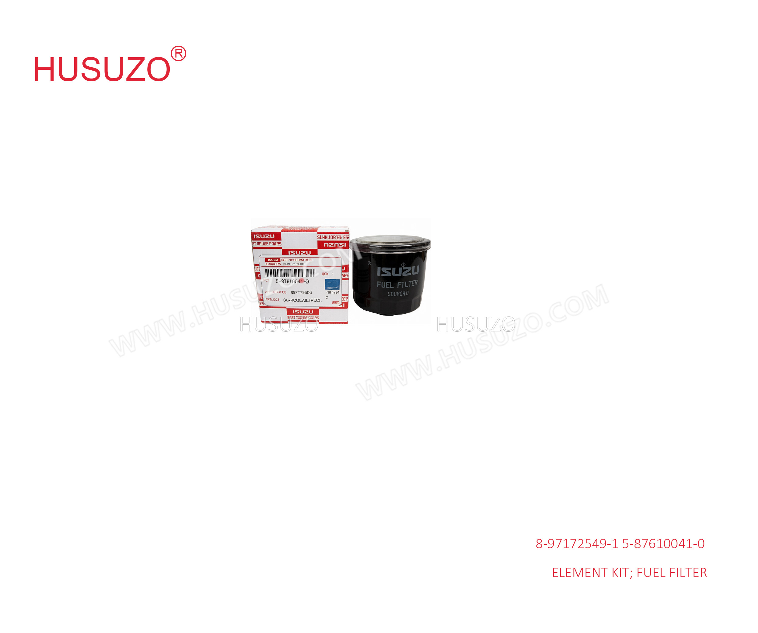 8971725491 8-97172549-1 Fuel Filter Element Kit For ISUZU NPR60 4BG1 4HF1 5-87610041-0 5876100410