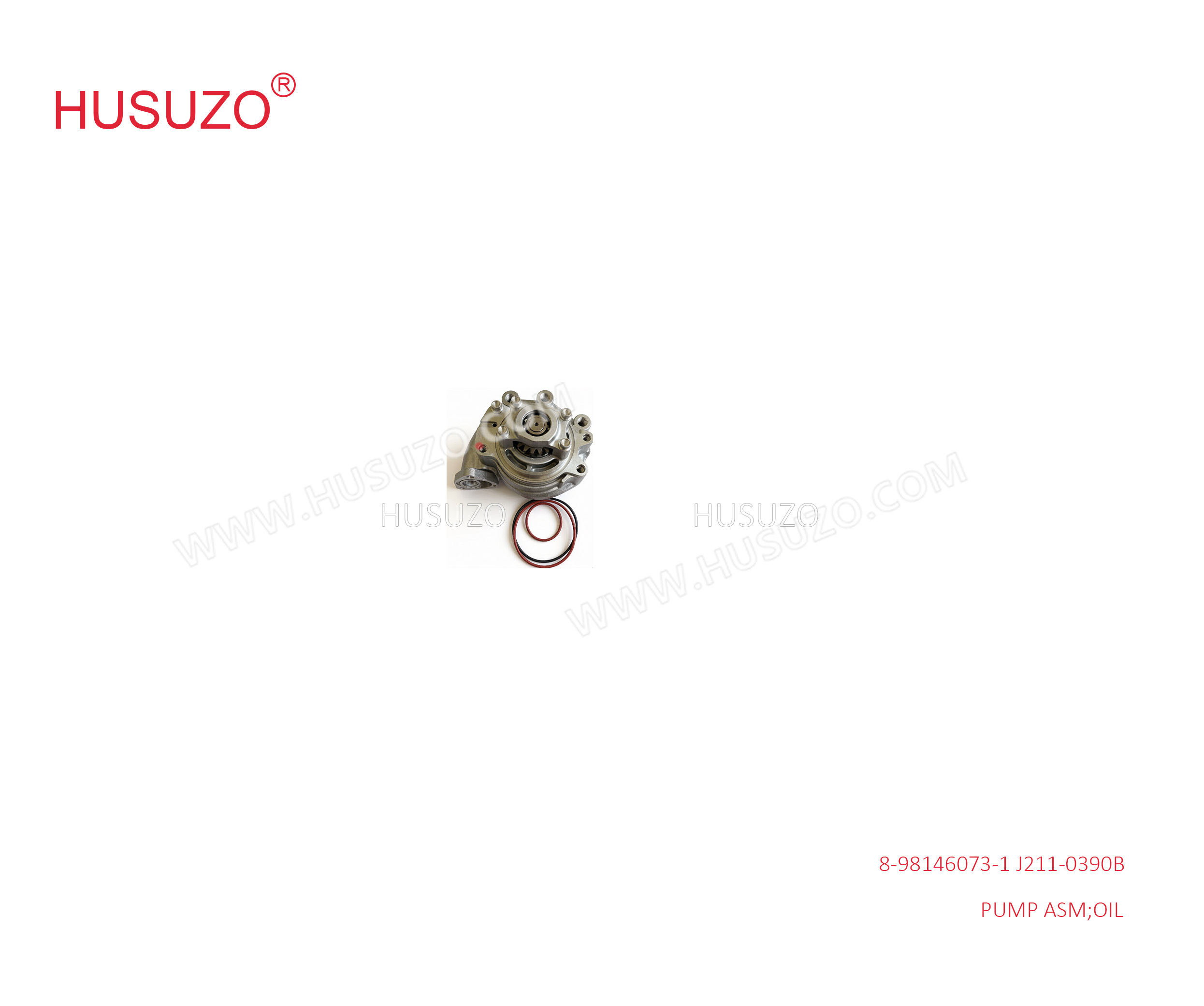 8-98146073-0 J211-0390B  Water Pump Assembly With Gasket 8981460730 For ISUZU  6WG1