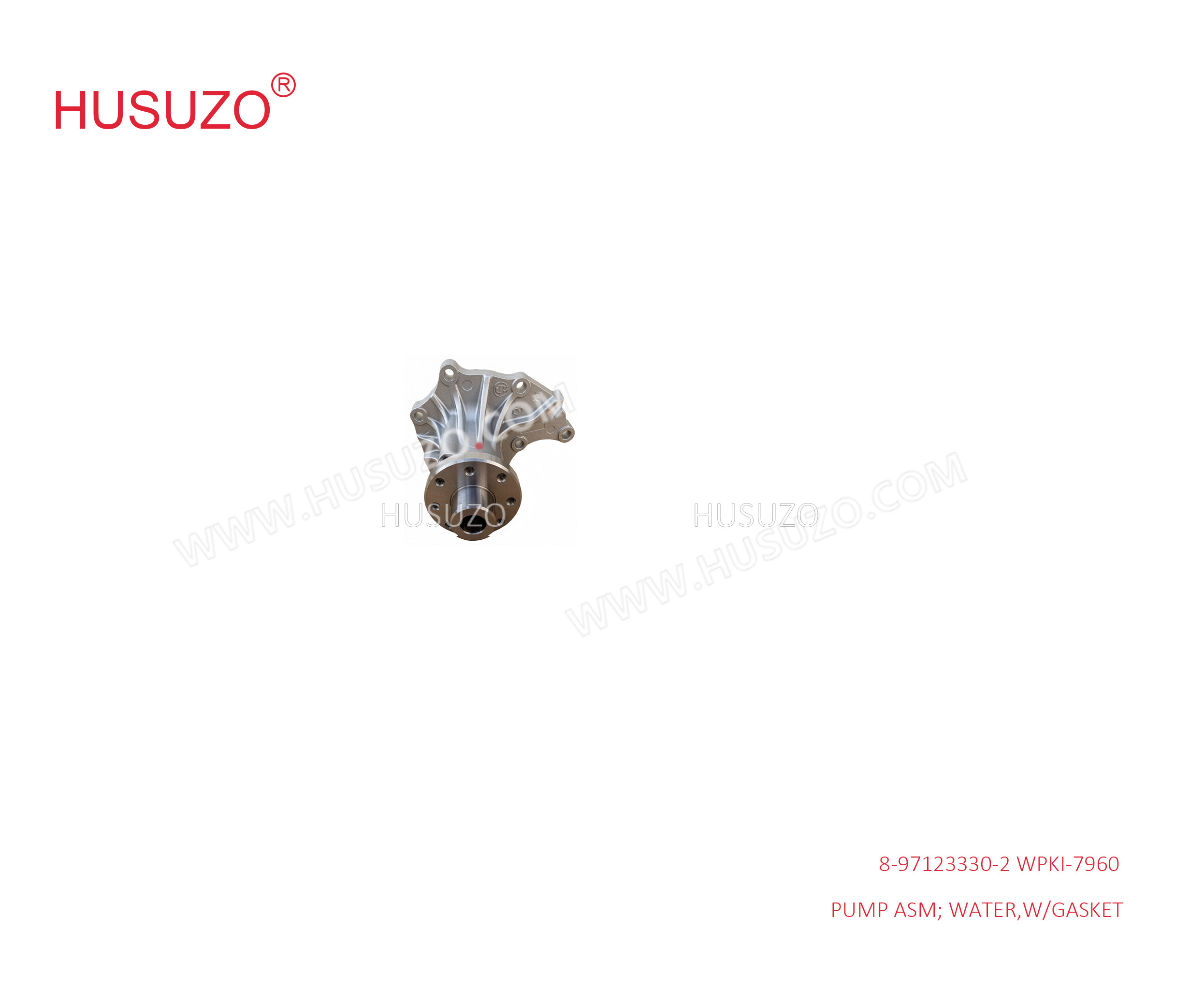 8-97105012-0 8-97123330-1 WPKI-7960 Water Pump Assembly With Gasket Suitable for ISUZU 4JB1