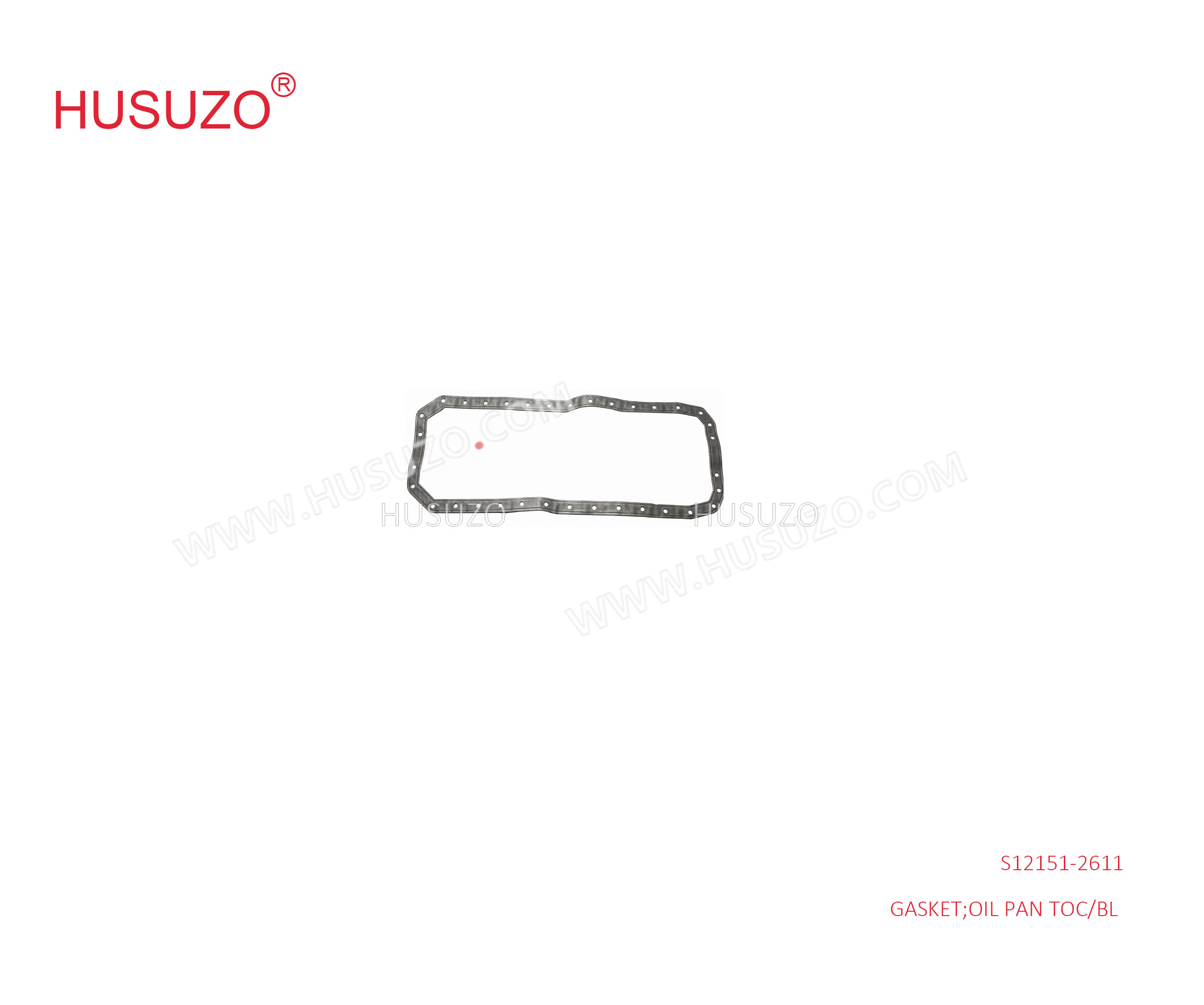 S12151-2611 Oil Pan Gasket for HINO J08C J08E Engine - Oil Pan to C/BL Replacement